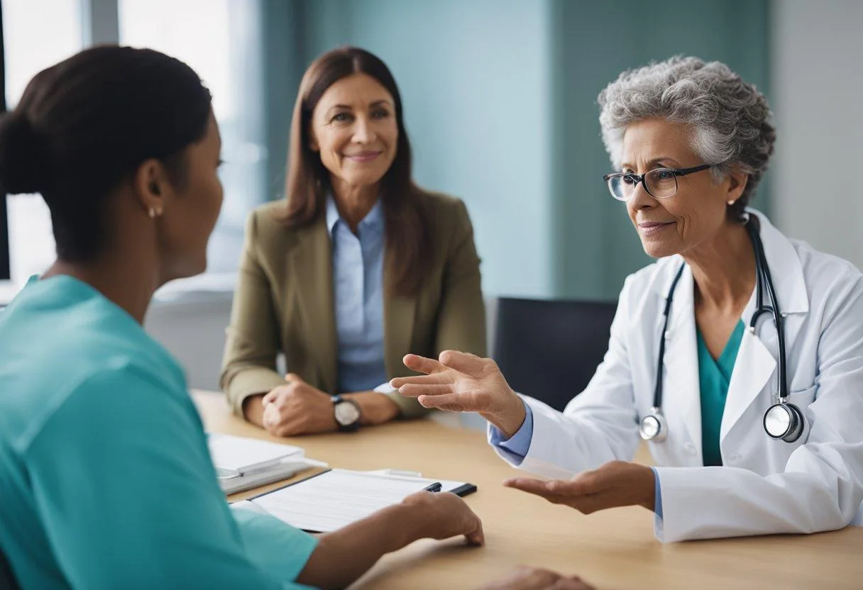Doctor discussing a treatment plan with a patient